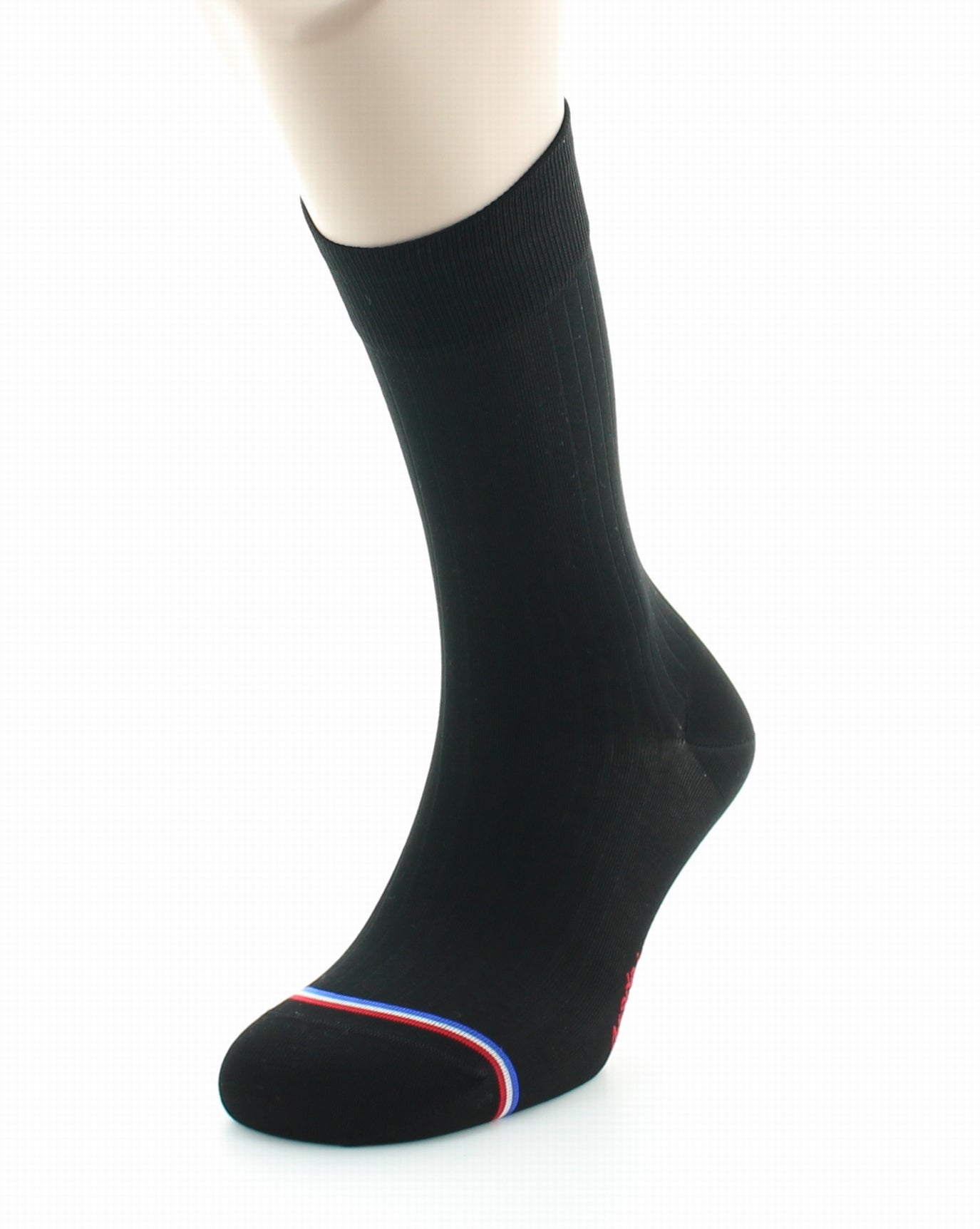 Chaussettes mixtes en fil d'Écosse Opéra Noir NOIR
