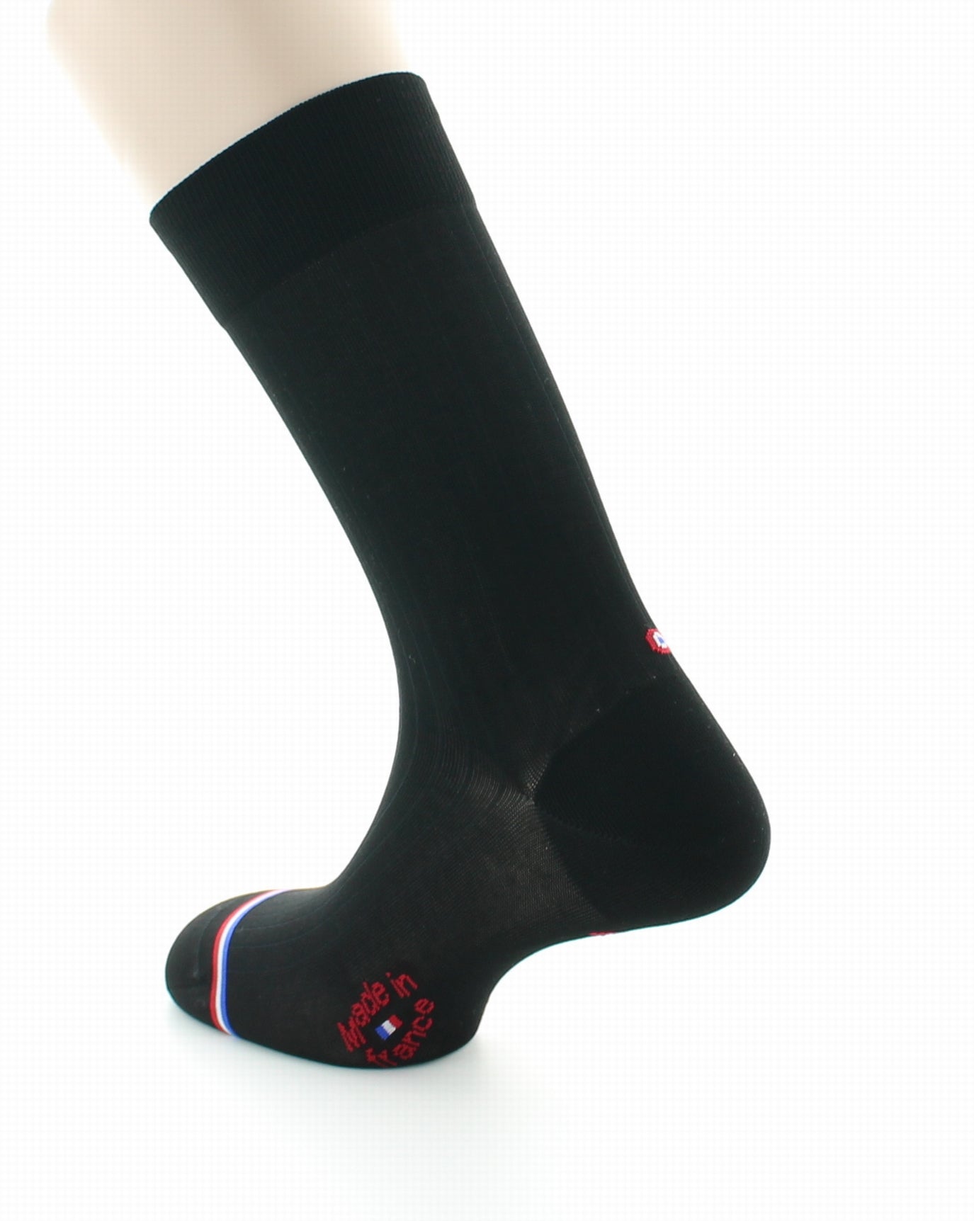Chaussettes mixtes en fil d'Écosse Opéra Noir NOIR