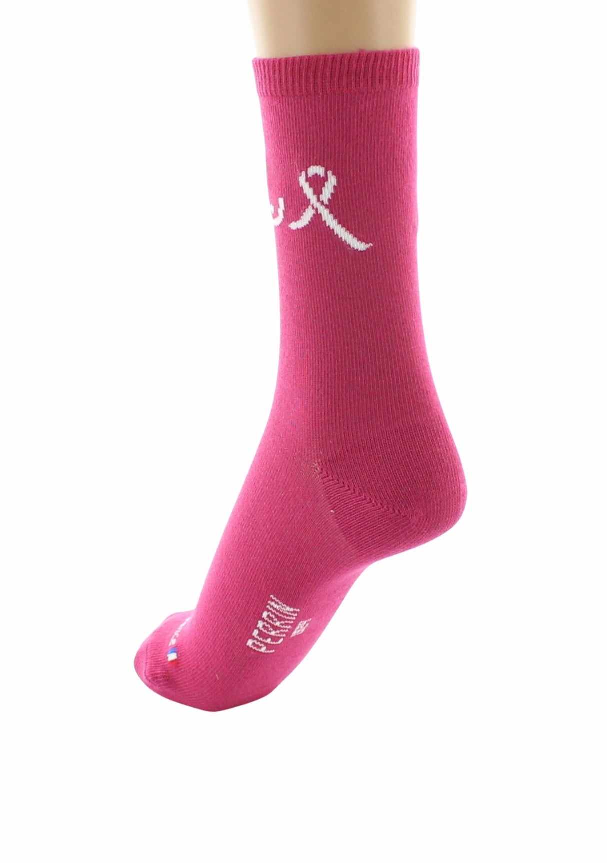 Chaussettes Octobre Rose Imprimé Ruban - Genou Haut Pour Femmes Et Hommes, Taille Unique - 2