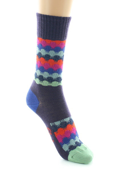 Chaussettes Ondulations Colorées RAISIN