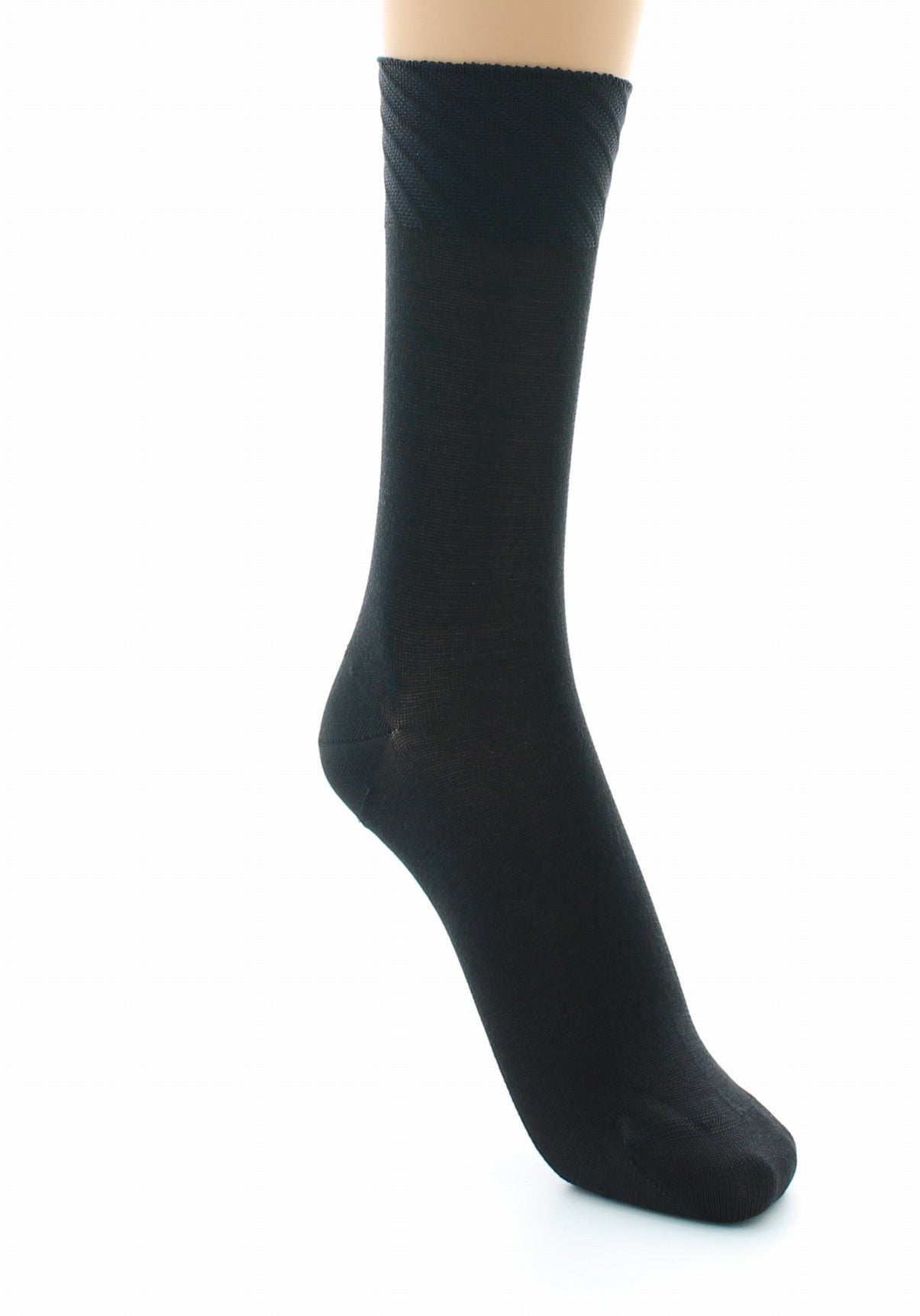 Chaussettes sans couture - Soie naturelle NOIR