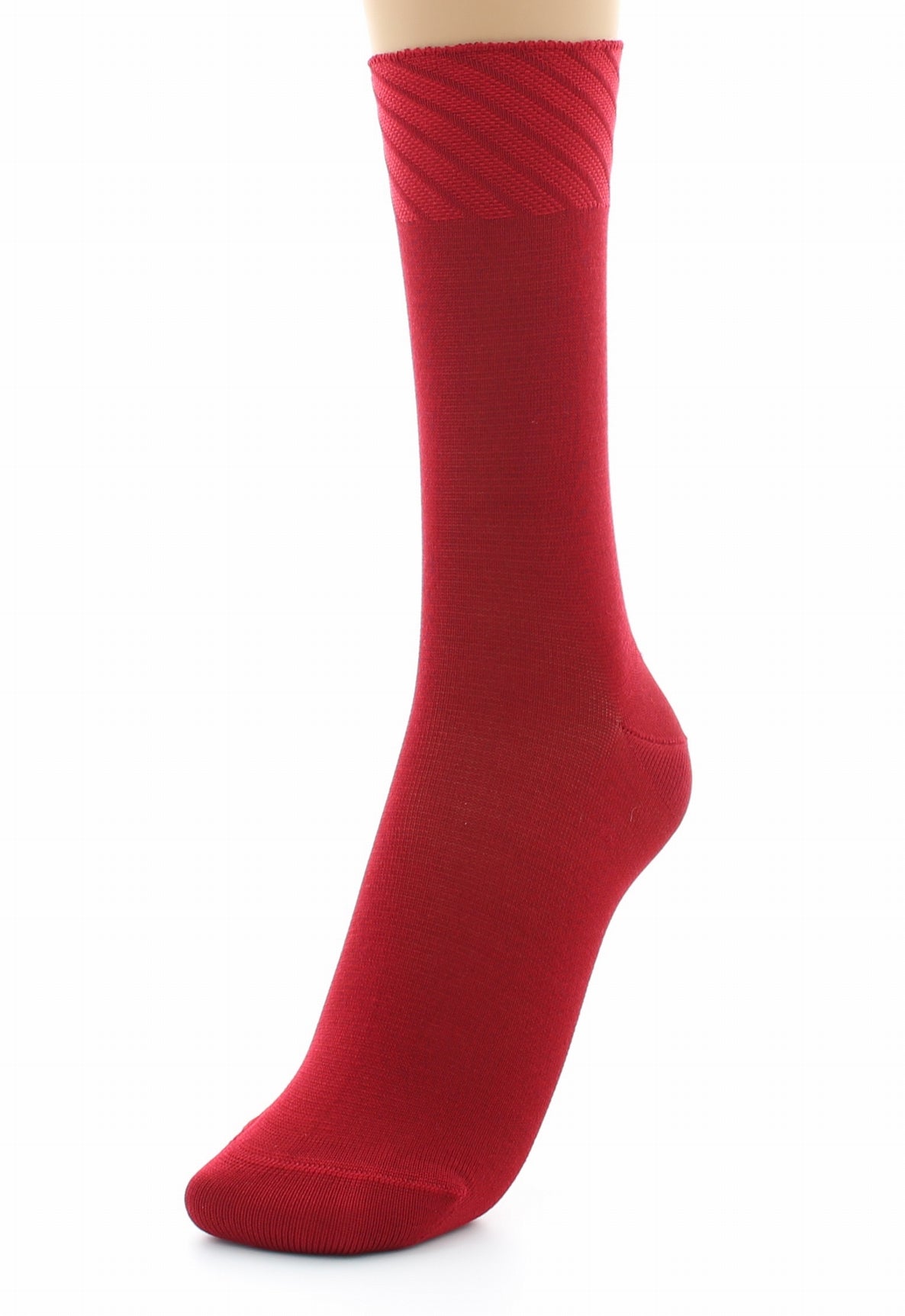 Chaussettes sans couture - Soie naturelle ROUGE