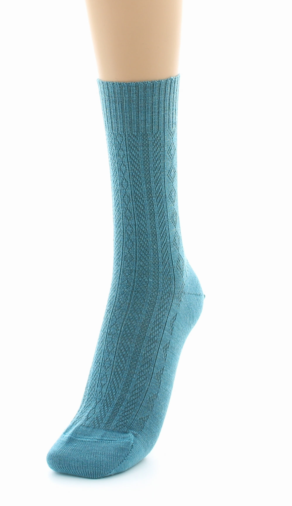 Chaussettes sans élastique en maille fantaisie - Laine peignée EPICEA