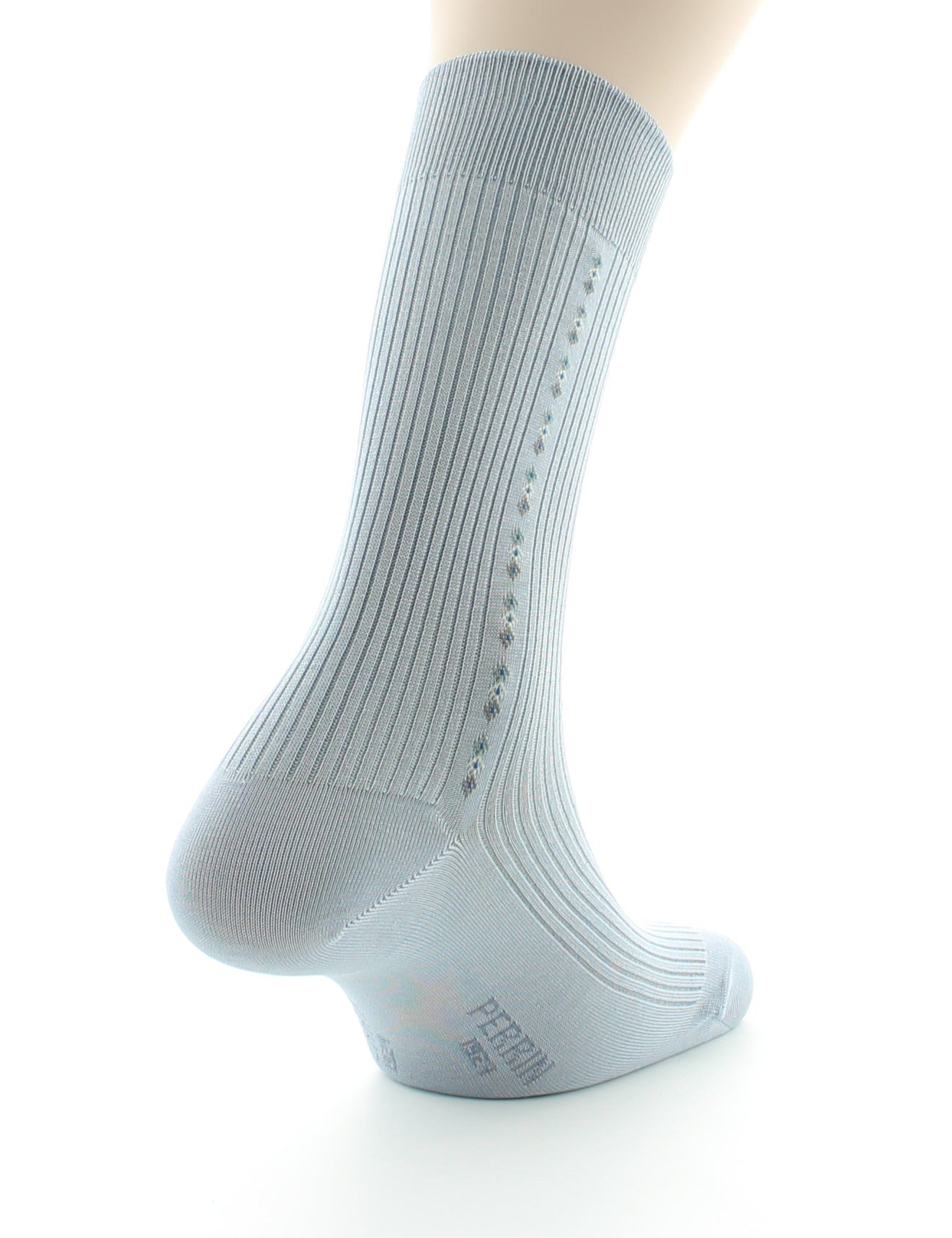 Chaussettes Sans élastique Fantaisie Coton fil d'écosse GRIS CLAIR