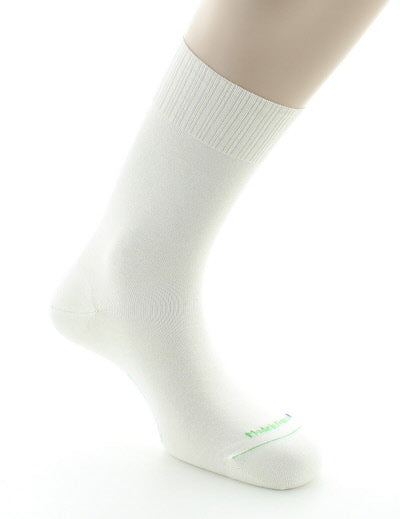 Chaussettes Sans élastique Pur Coton Bio BLANC