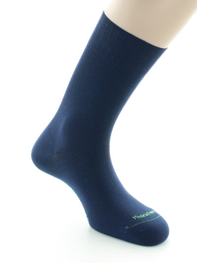 Chaussettes Sans élastique Pur Coton Bio MARINE