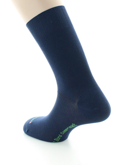 Chaussettes Sans élastique Pur Coton Bio MARINE