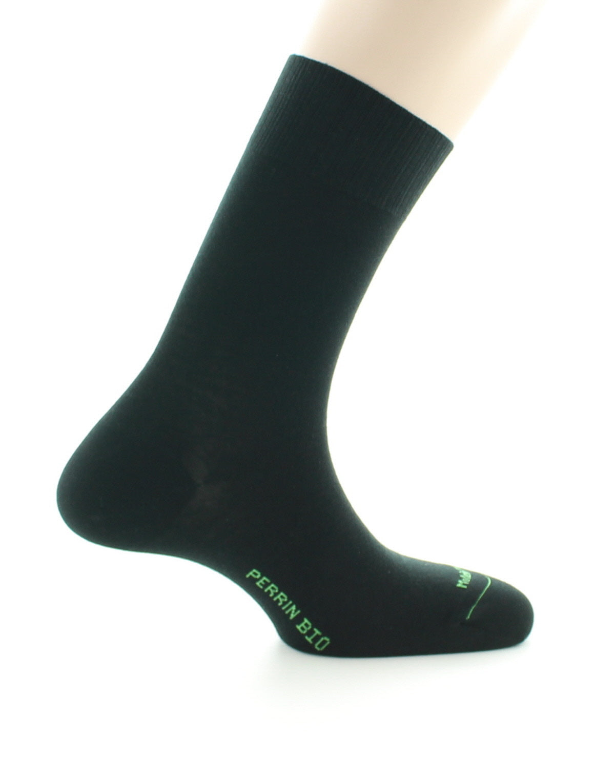 Chaussettes Sans élastique Pur Coton Bio NOIR