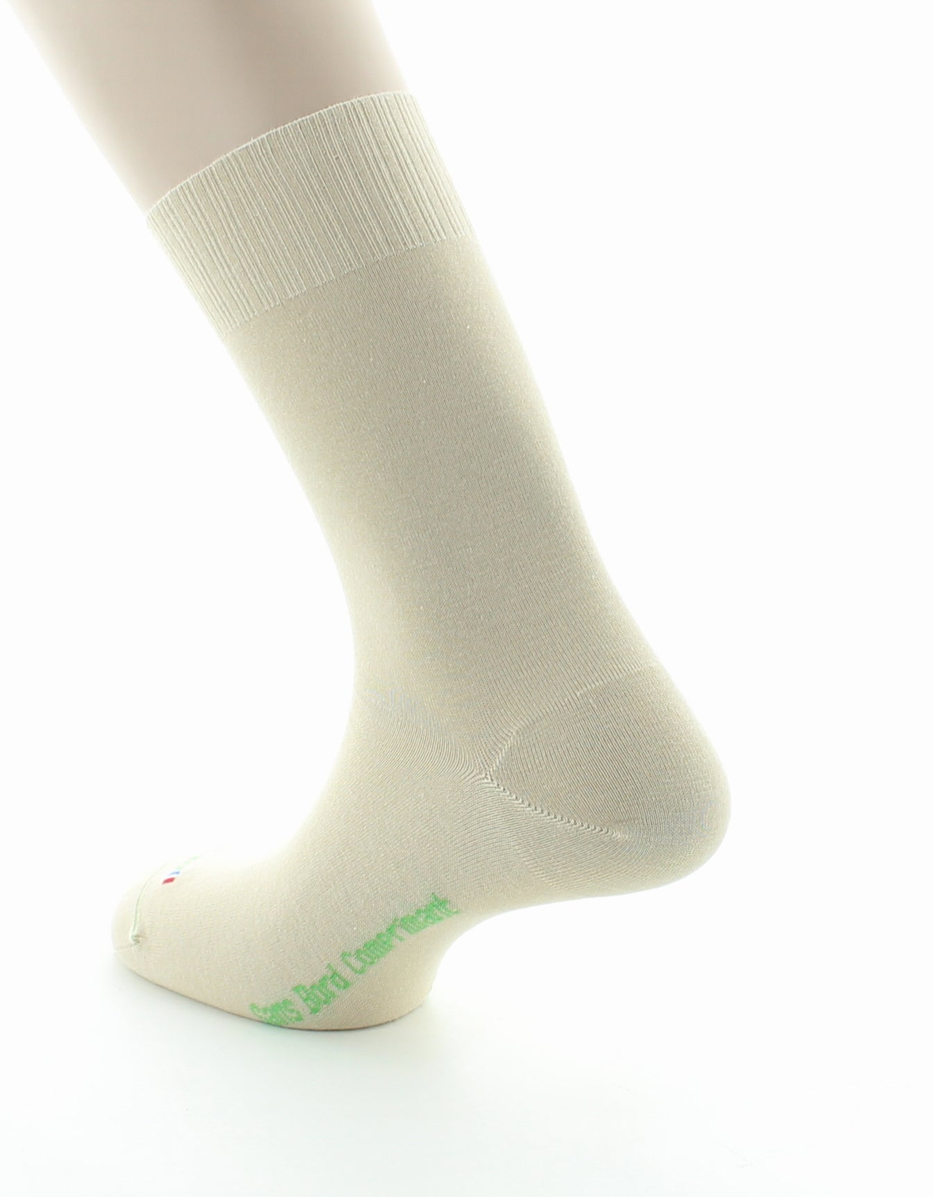 Chaussettes Sans élastique Pur Coton Bio SABLE