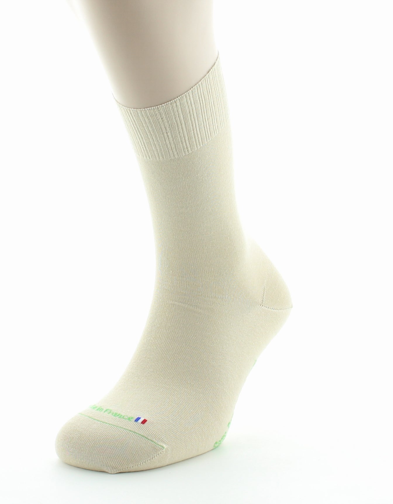 Chaussettes Sans élastique Pur Coton Bio SABLE