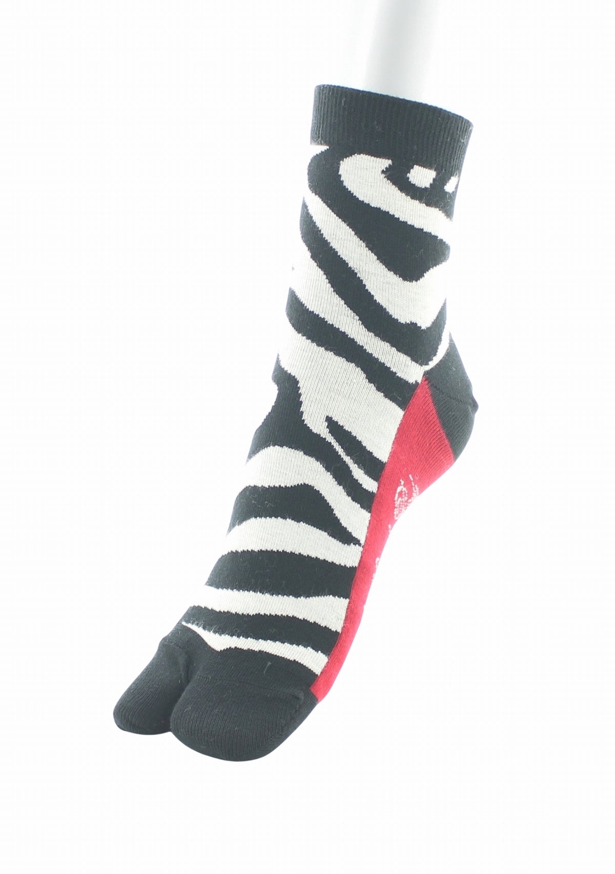 Chaussettes Tabi mixtes Zèbre - Berthe Aux Grands Pieds NOIR/BLANC