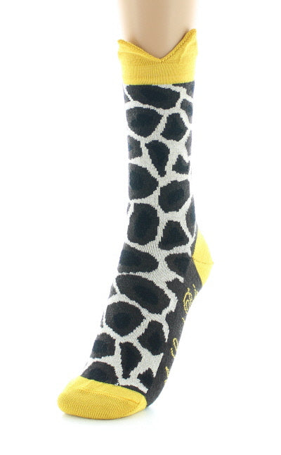 Chaussettes Tâches de Girafe MARRON/ECRU