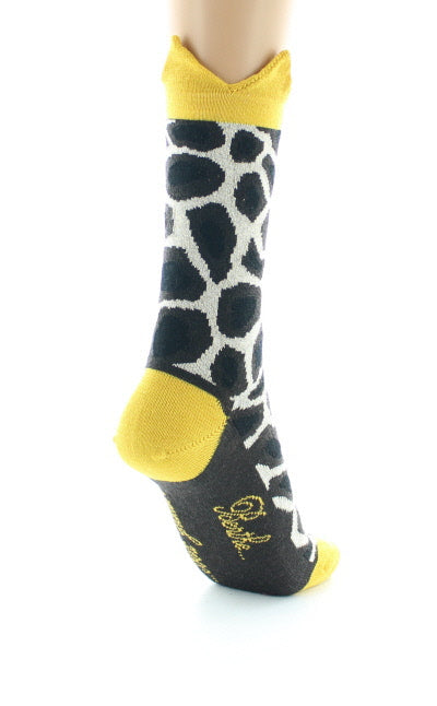 Chaussettes Tâches de Girafe MARRON/ECRU