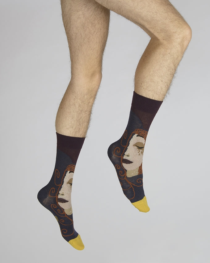 Chaussettes Visage d'une femme MARINE