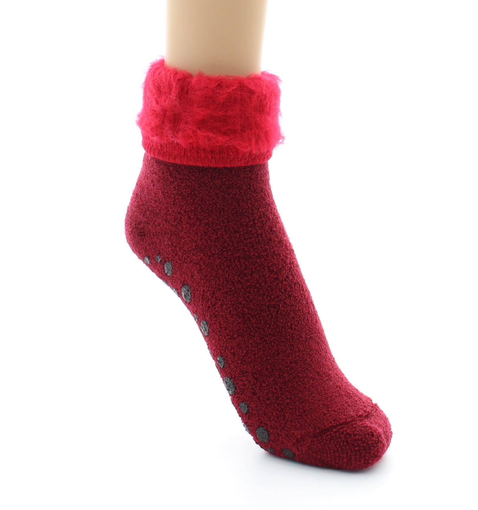 3 Paires Chaussettes Antidérapantes En Laine - Chunky, Confortables, Taille EU36-41 Mixte - 10