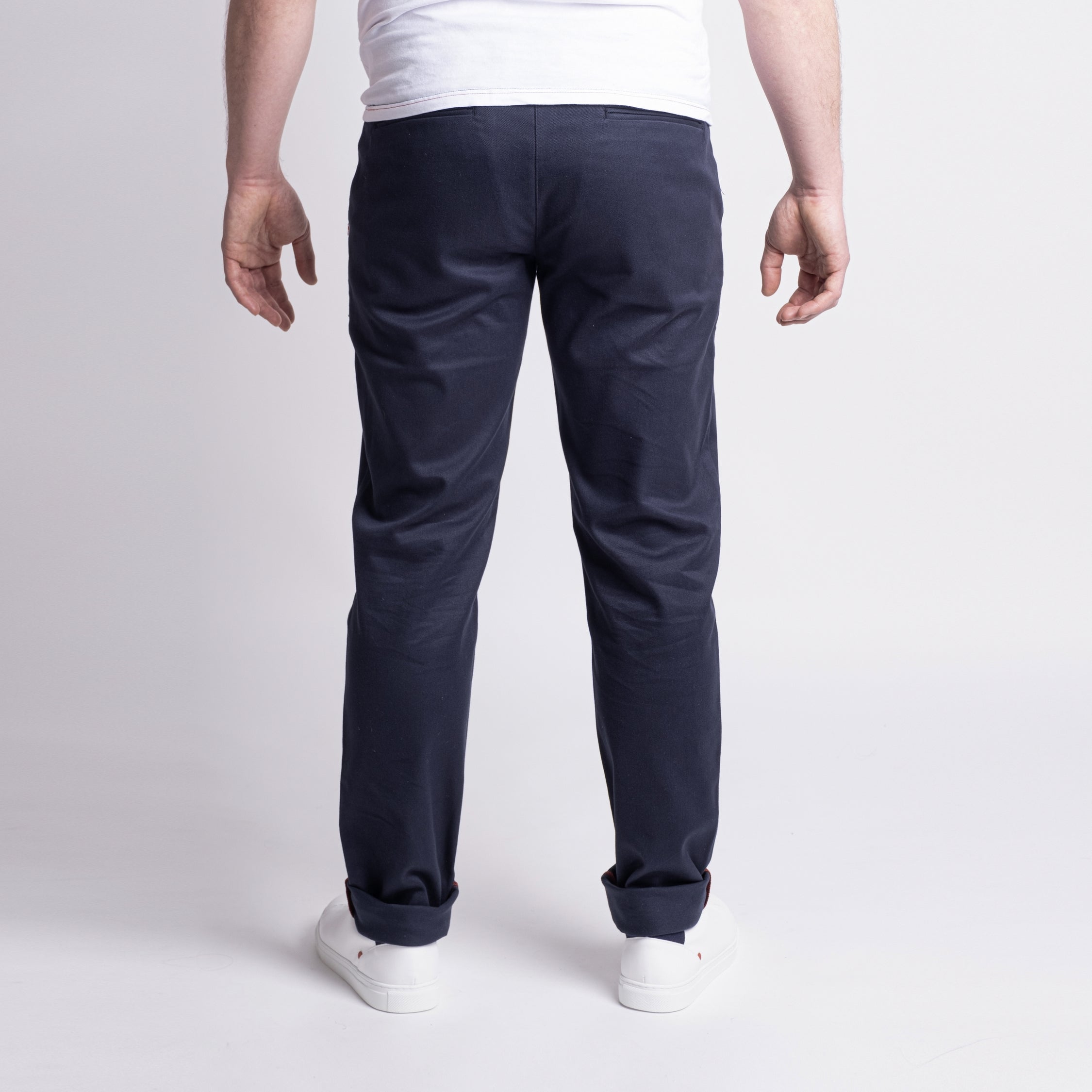 Chino ajusté 163 FiliDenim Flex marine MARINE