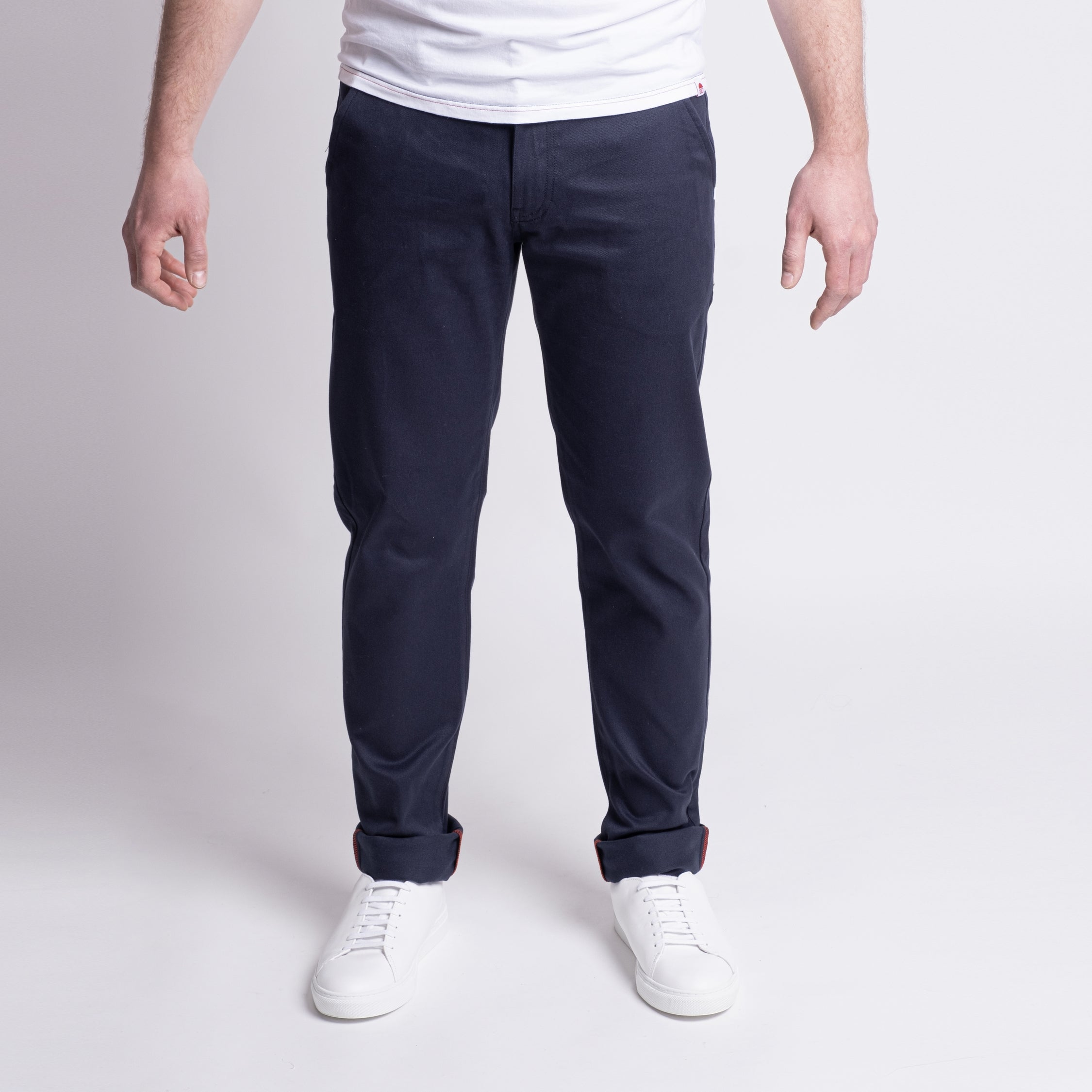 Chino ajusté 163 FiliDenim Flex marine MARINE