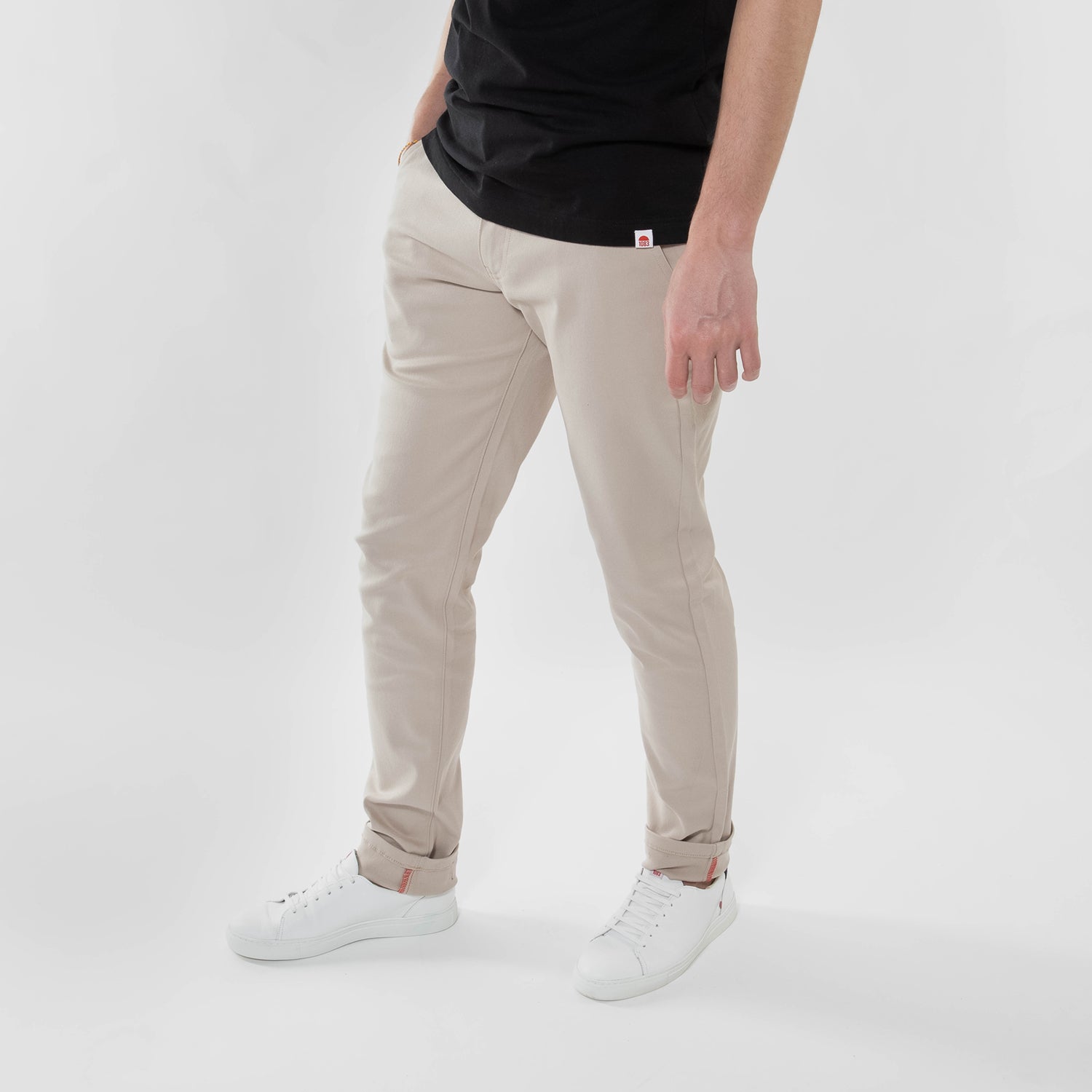 Chino ajusté homme sale