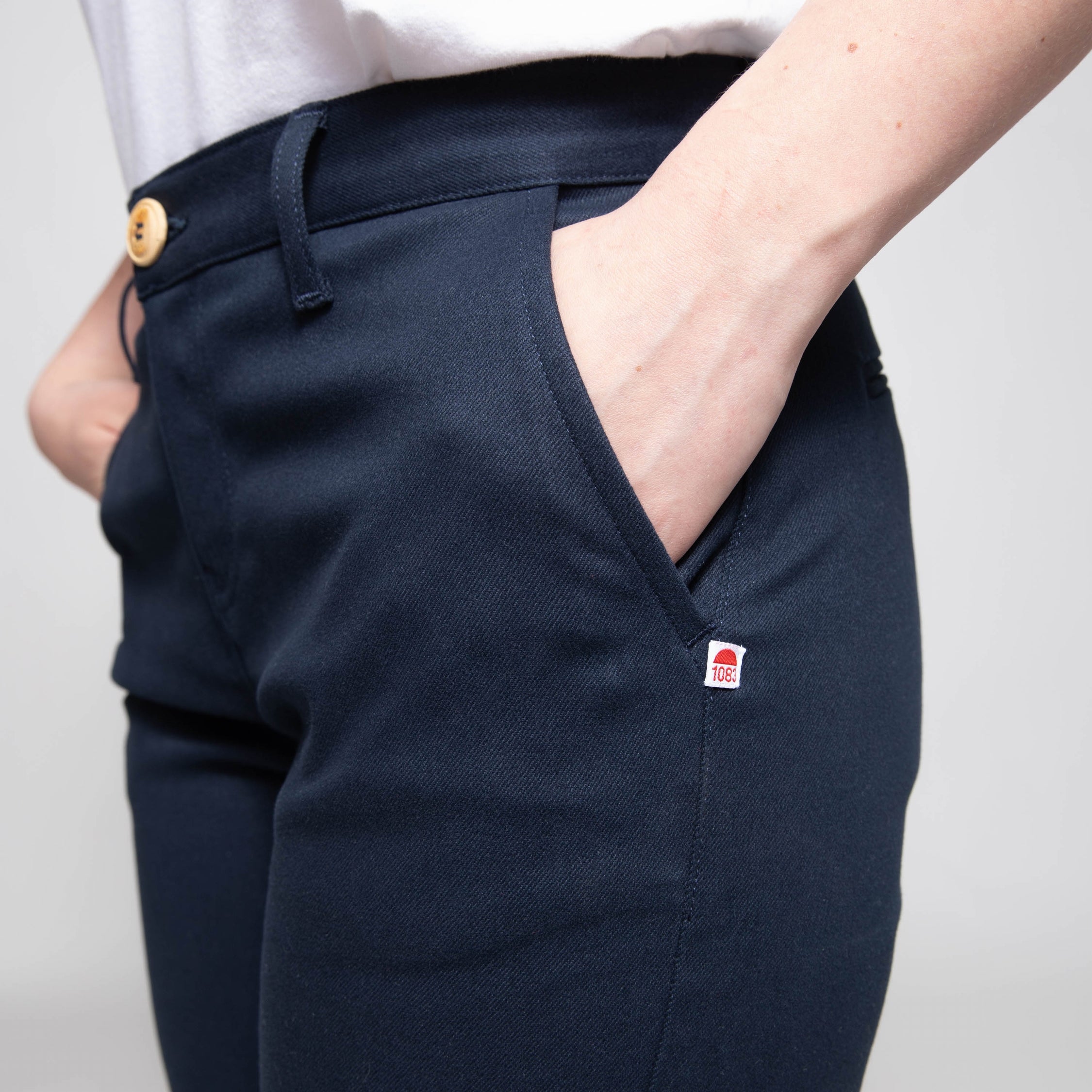 Chino ajusté 263 FiliDenim Flex marine MARINE