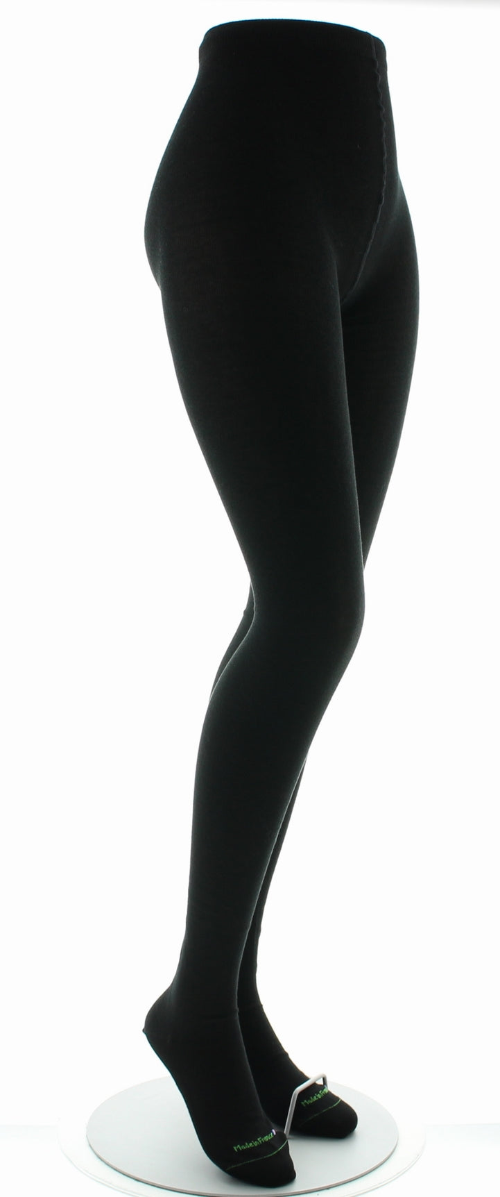 Collant 100% pur coton biologique NOIR