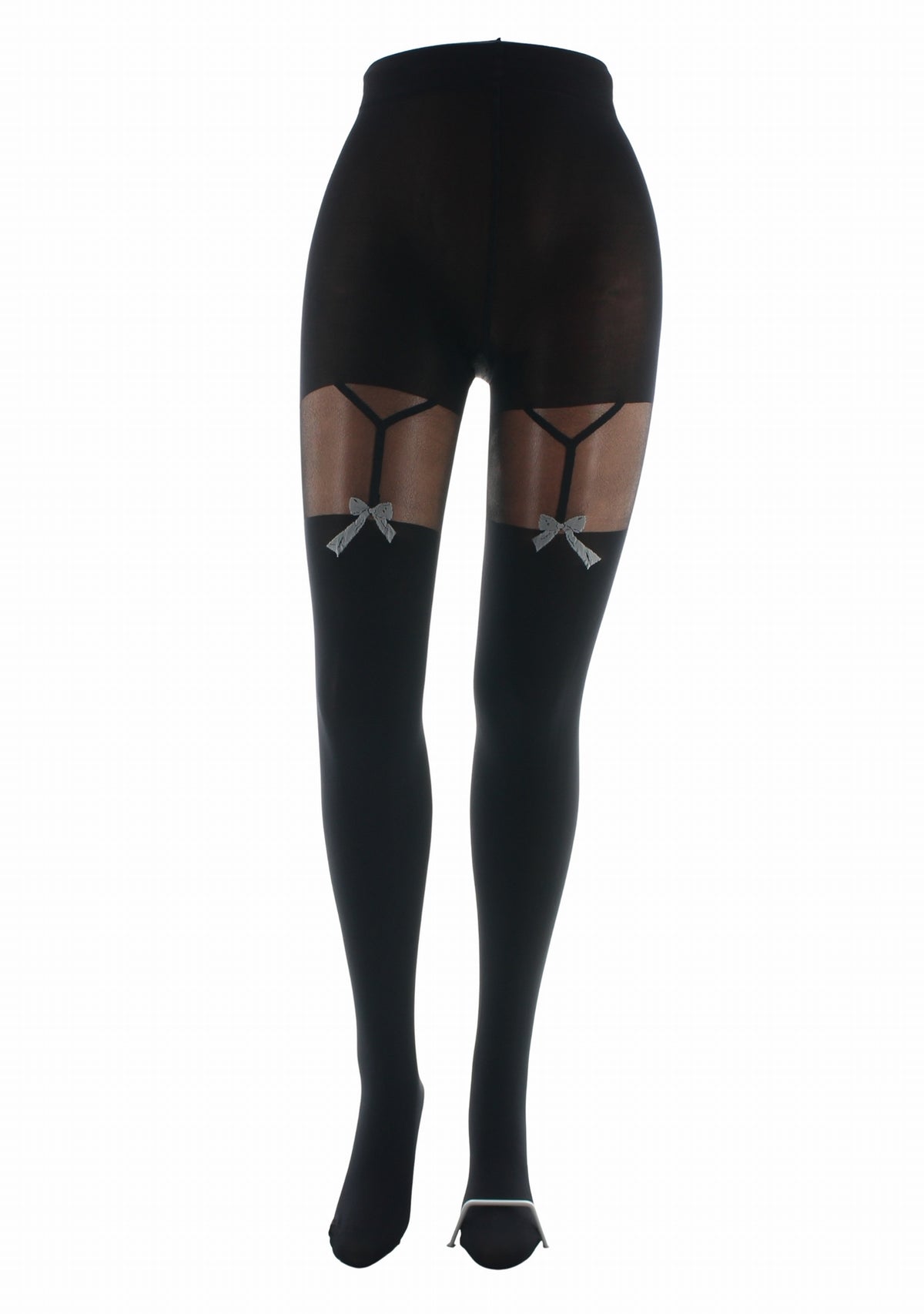 Collants 40D Berthe Nœud noir/argent NOIR/ARGENT