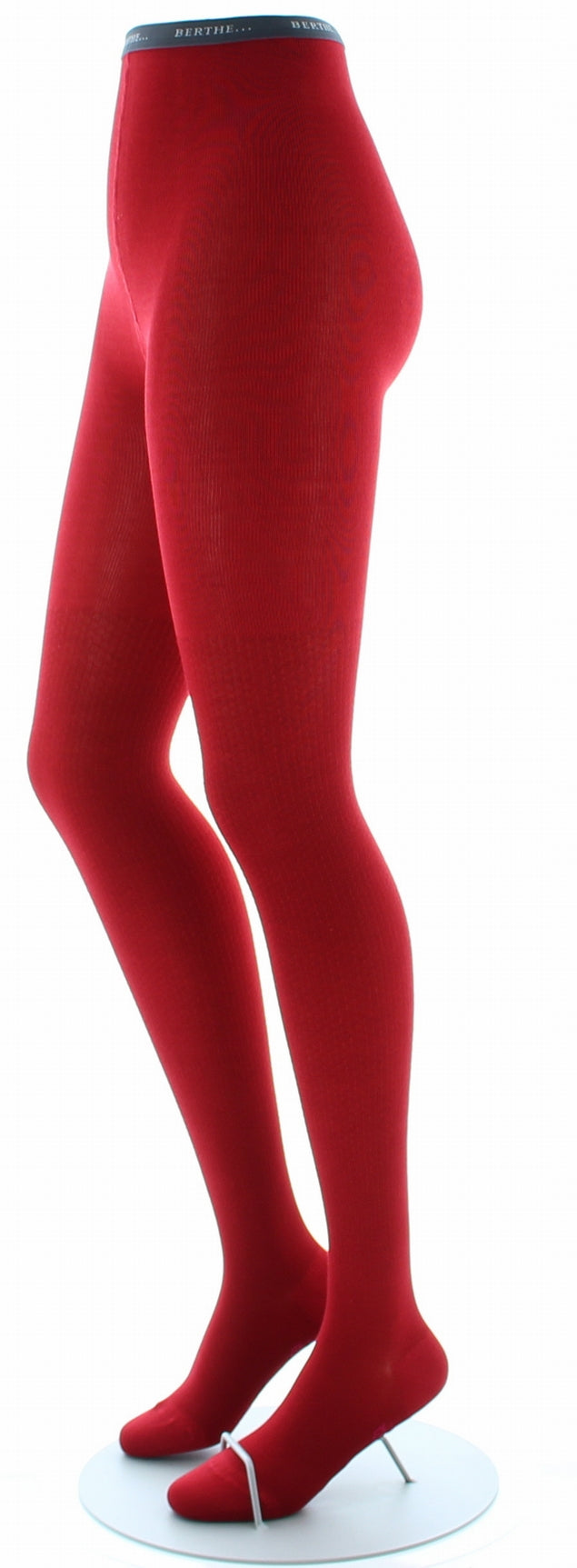 Collants en soie rouge ROUGE