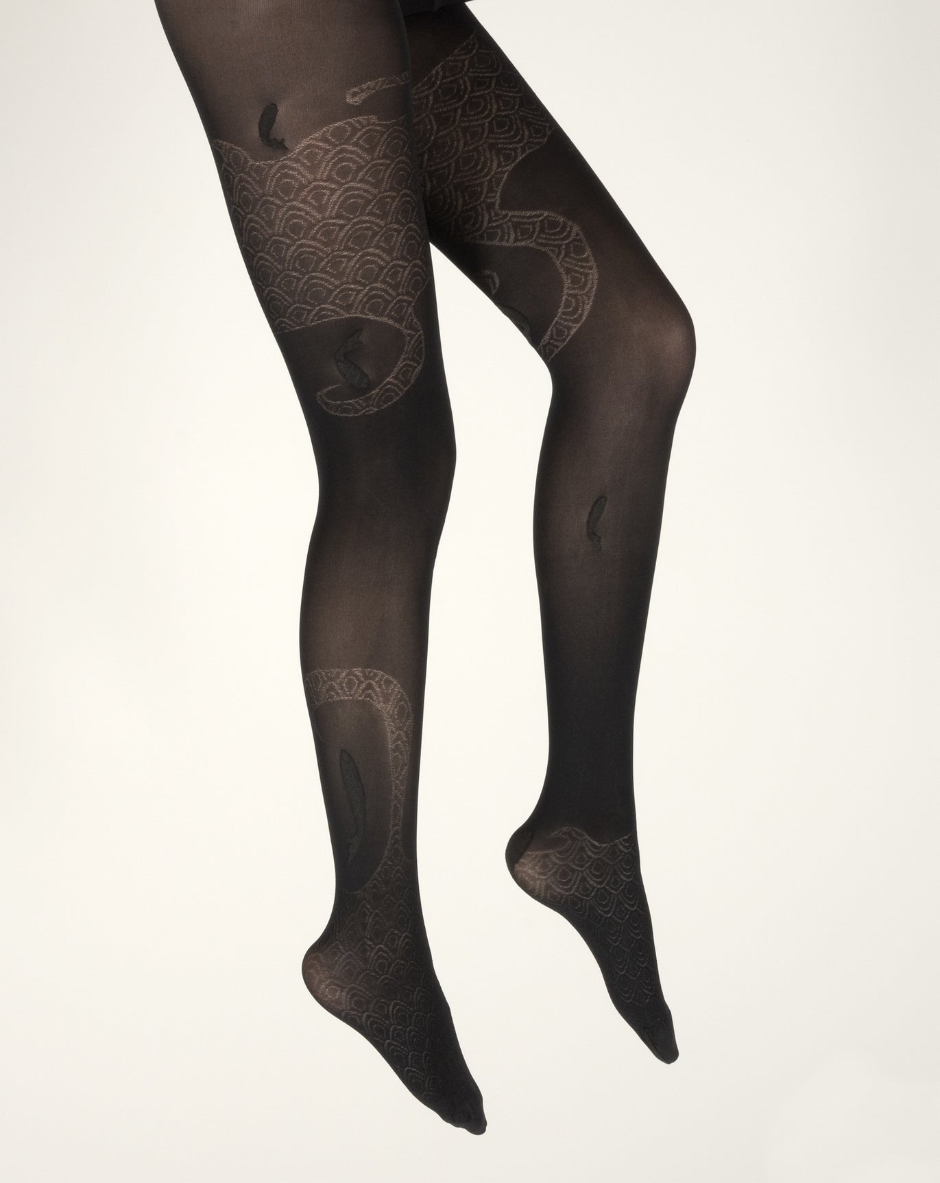 Collants femme 40D poissons noir NOIR