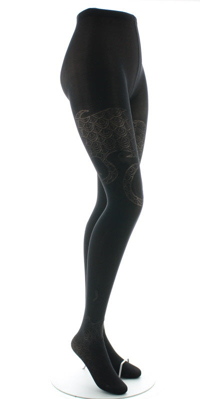 Collants femme 40D poissons noir NOIR