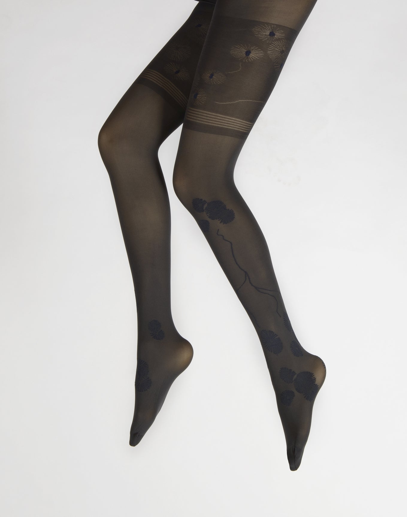 Collants Feu d'Artifice Marine sur fond Anthracite ANTHRACITE