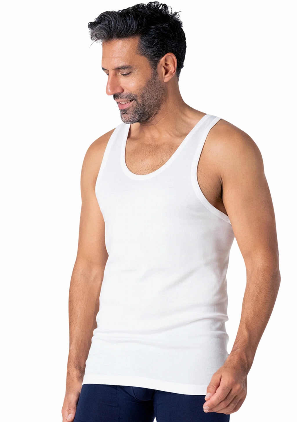 Débardeur Unisexe Bonomo Italia 100 % Coton – Large Emmanchure, Sport, Gym, Plage, Couleurs Vives