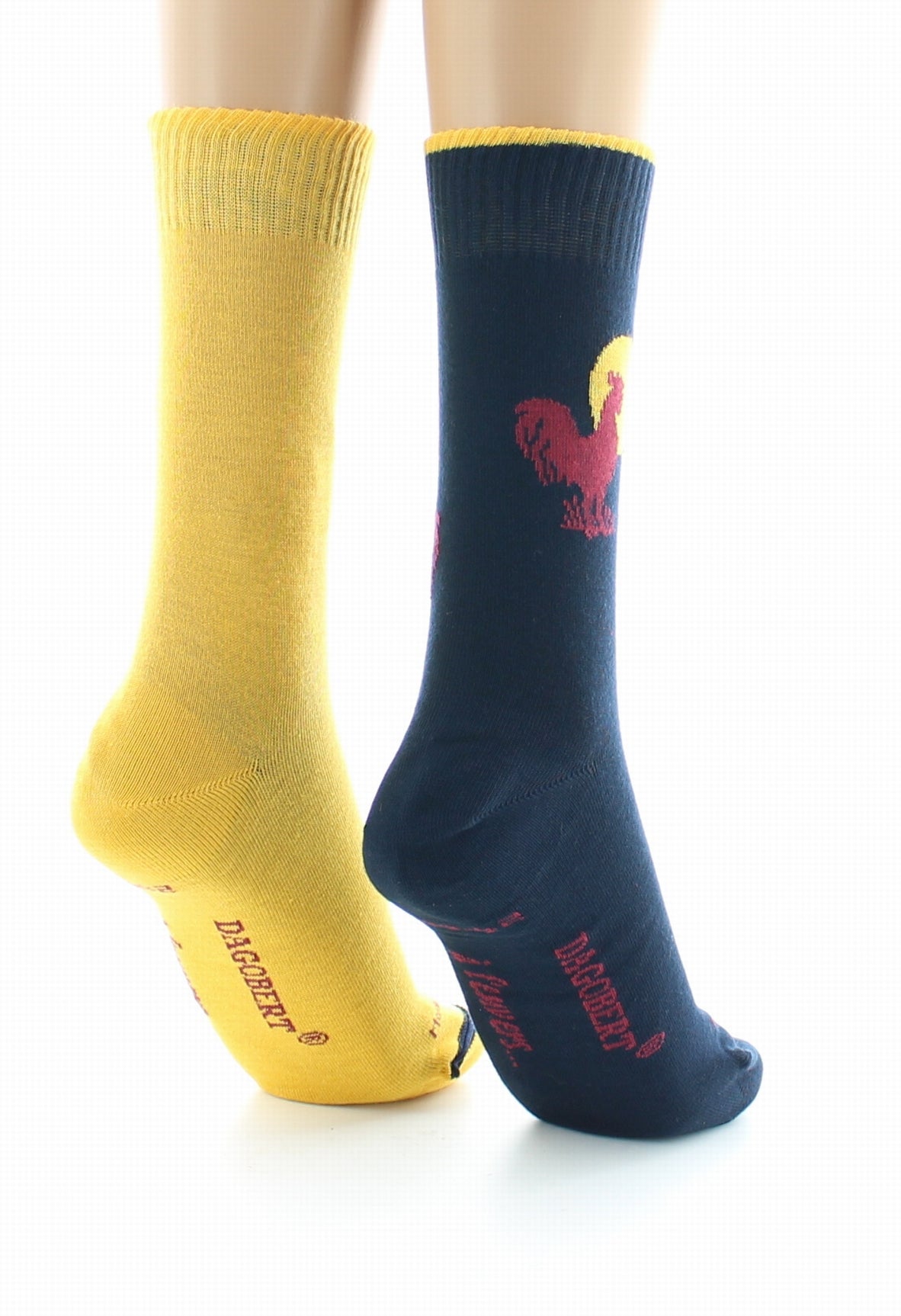 Doubles chaussettes réversibles Coq Marine Intérieur Jaune MARINE-JAUNE