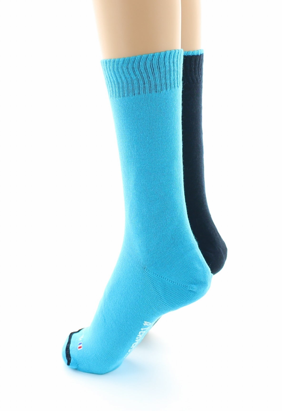 Doubles chaussettes réversibles Hibou Marine Intérieur Bleu vif MARINE-BLEU VIF