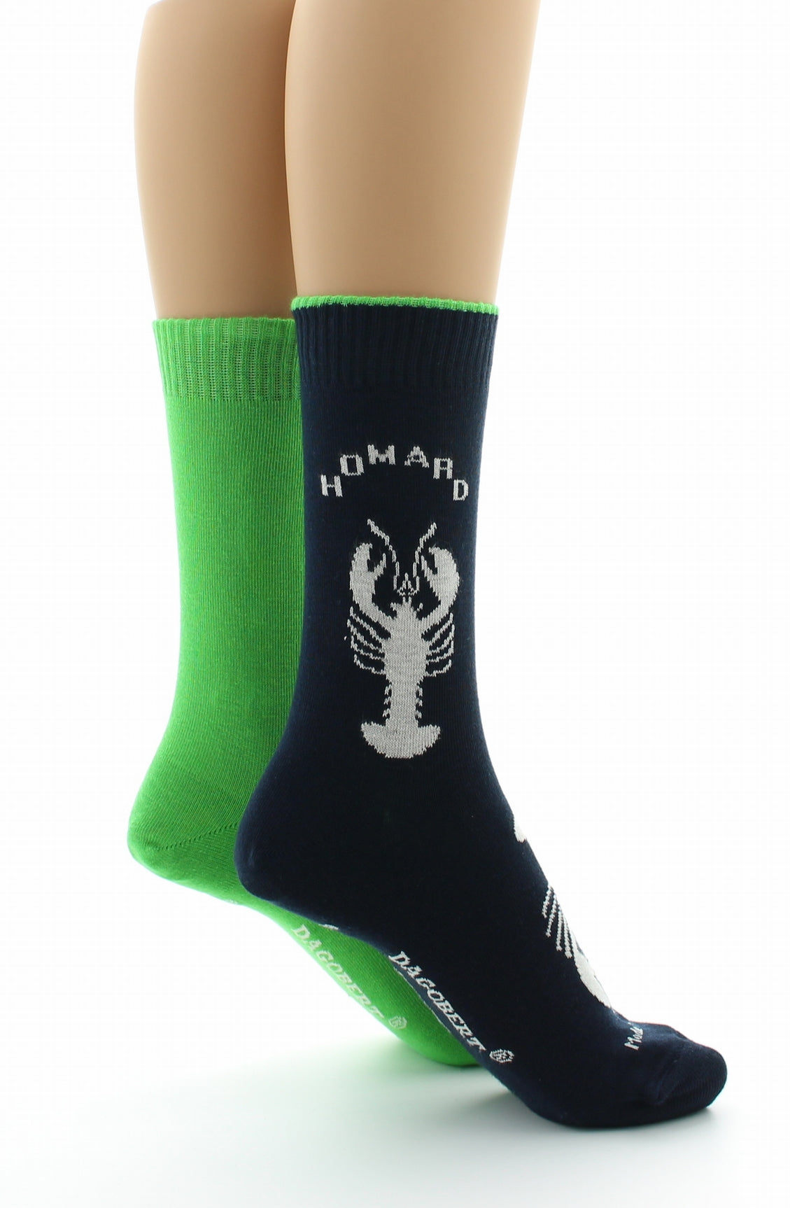 Doubles chaussettes réversibles Homard Marine Intérieur Vert Chlorophylle MARINE VERT CHLOROPH