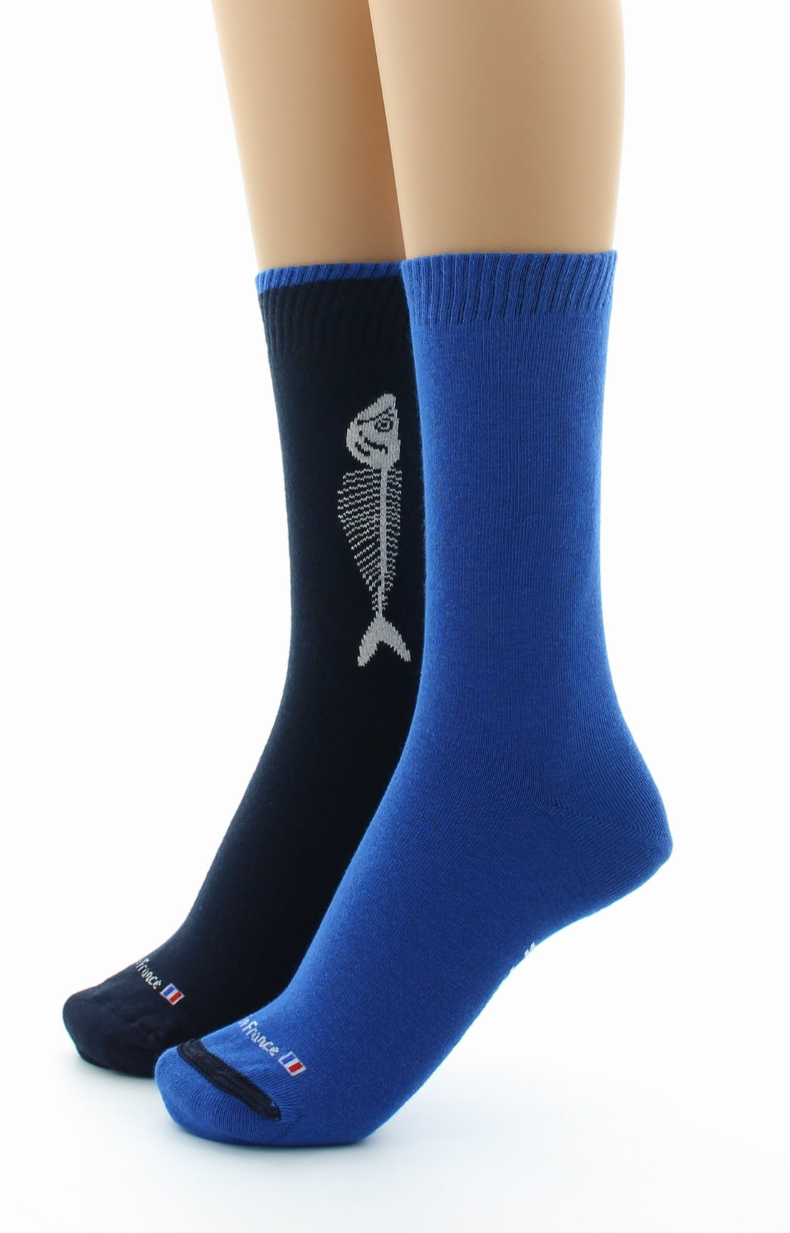 Doubles chaussettes réversibles Sardine Marine Intérieur Bleu royal MARINE-BLEU ROYAL