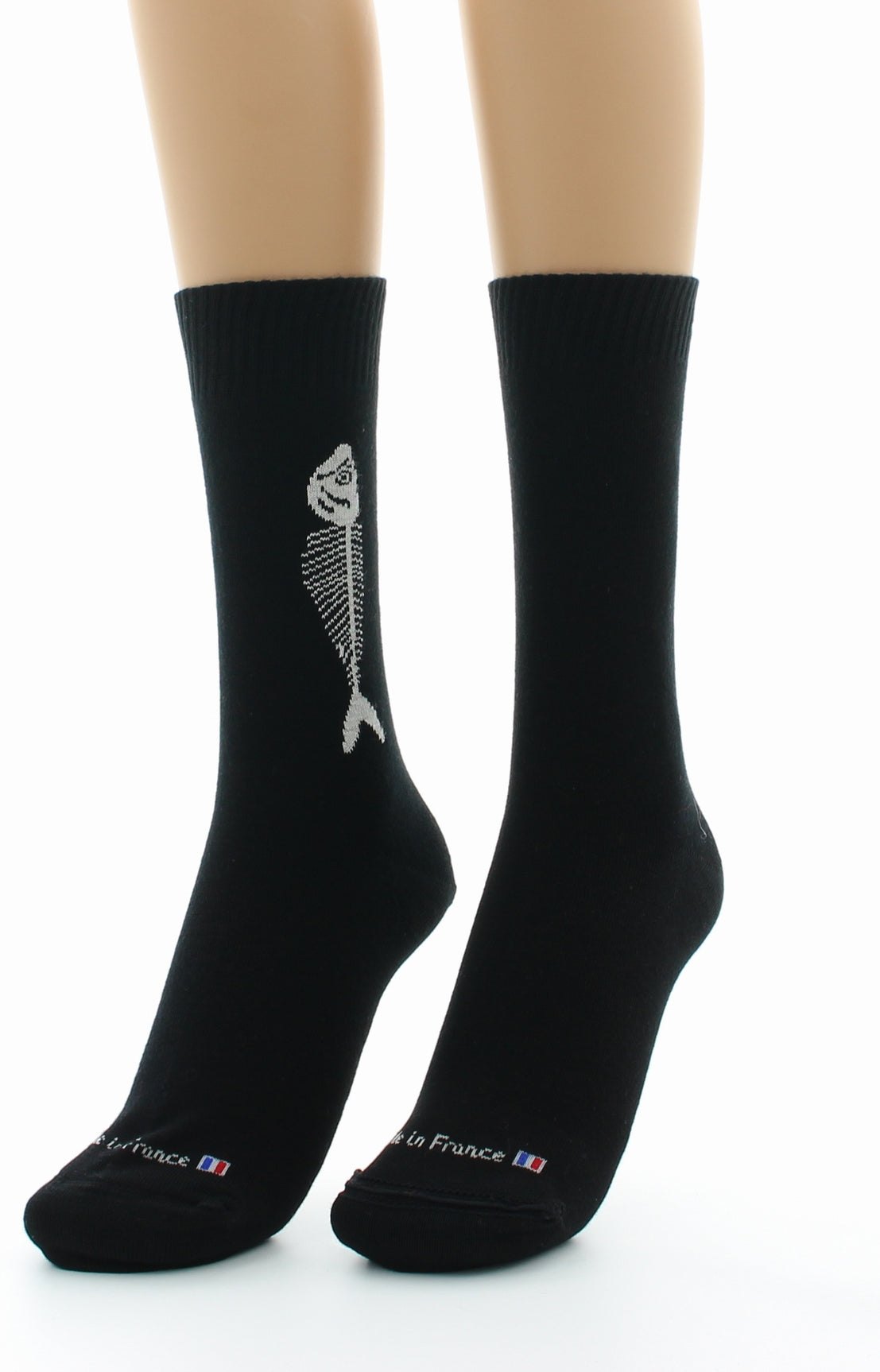 Doubles chaussettes réversibles Sardine Noir NOIR