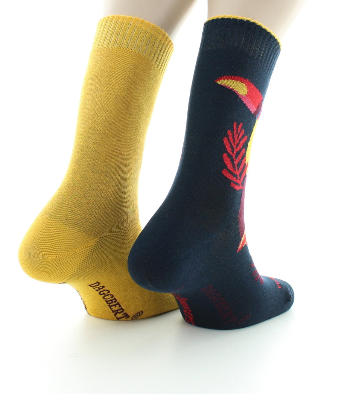 Doubles chaussettes réversibles Toucan Marine Intérieur Jaune MARINE-JAUNE