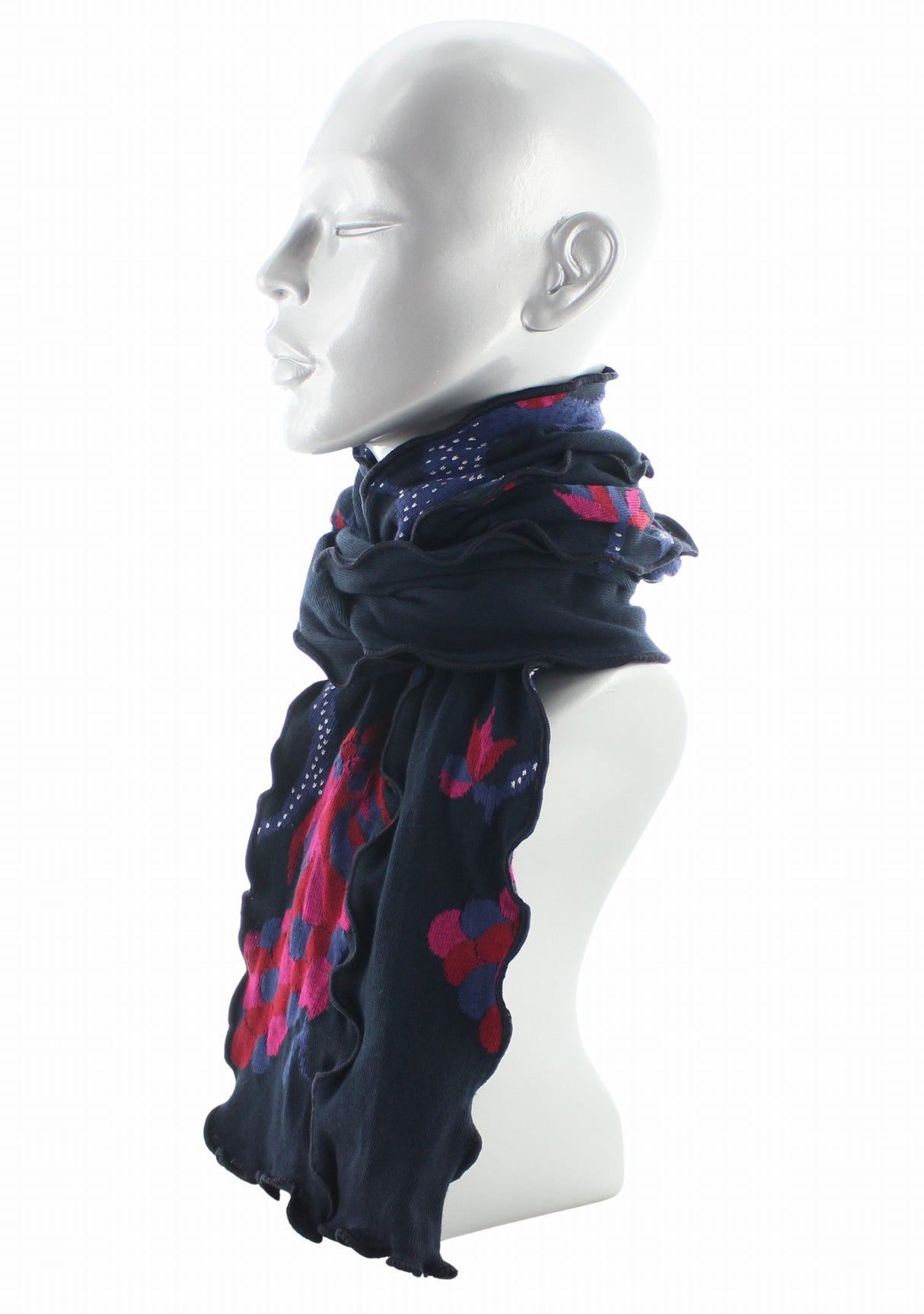 Écharpe femme coton Berthe Le Paon MARINE