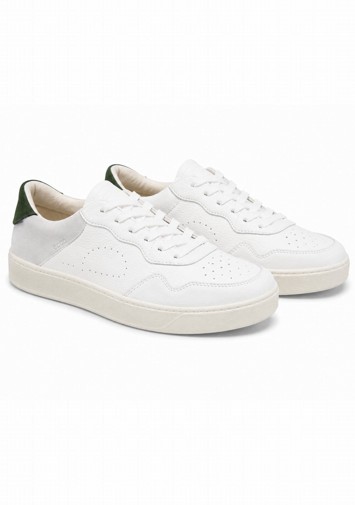 Ector 240 Cuir Blanc/Vert - Sneakers Made in France BLANC VERT