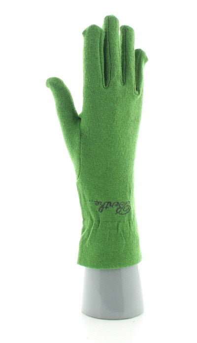 Gants cachemire vert VERT