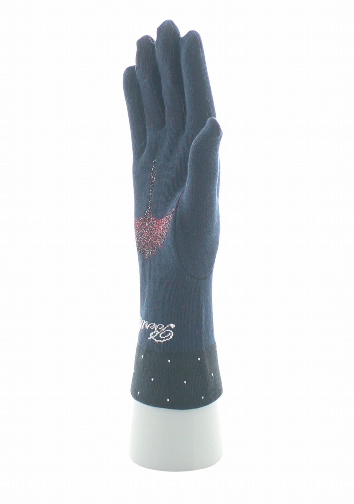 Gants coton femme Berthe Grue Sauvage MARINE
