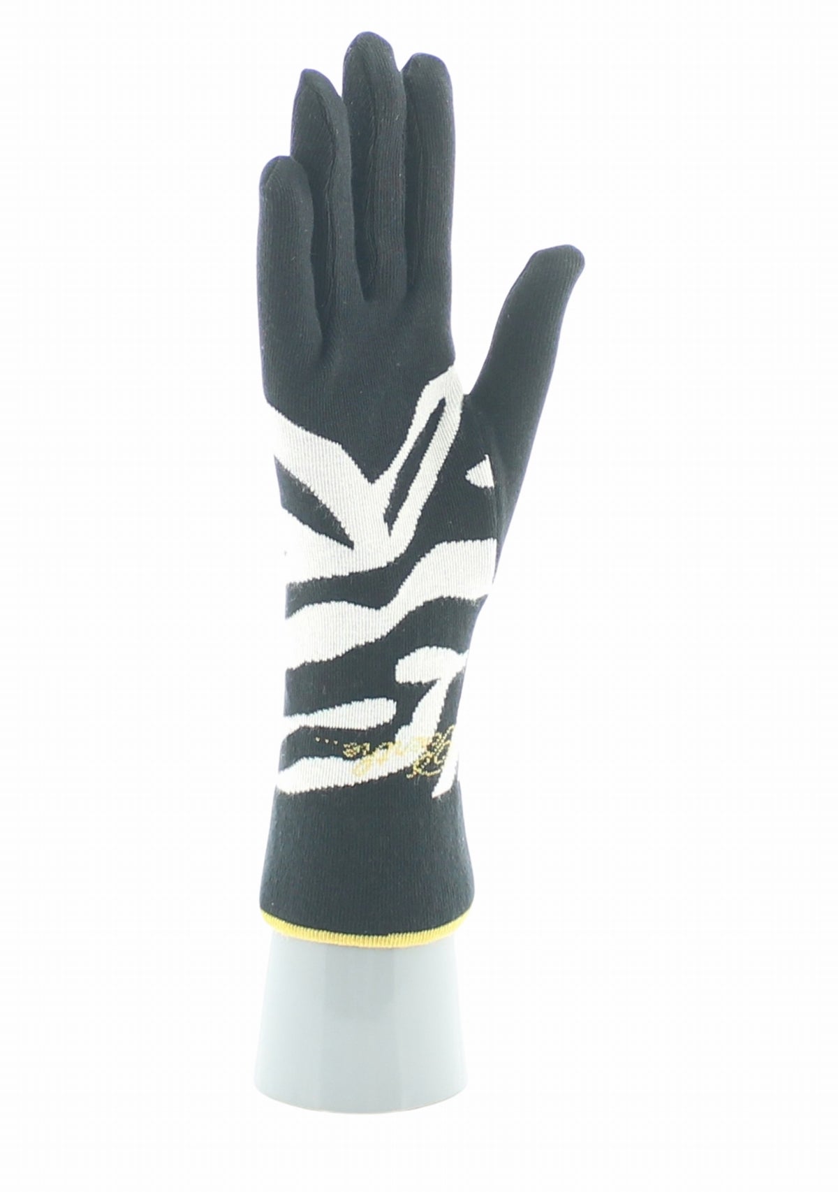 Gants coton femme Berthe Zèbre NOIR/BLANC