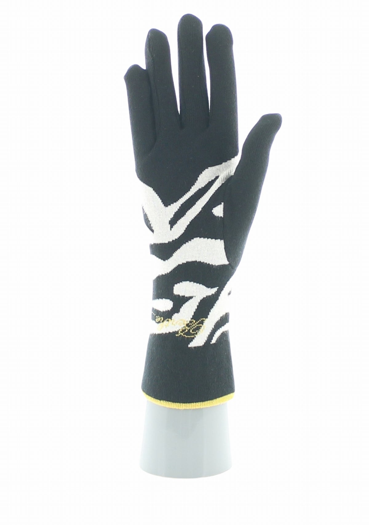 Gants coton femme Berthe Zèbre NOIR/BLANC