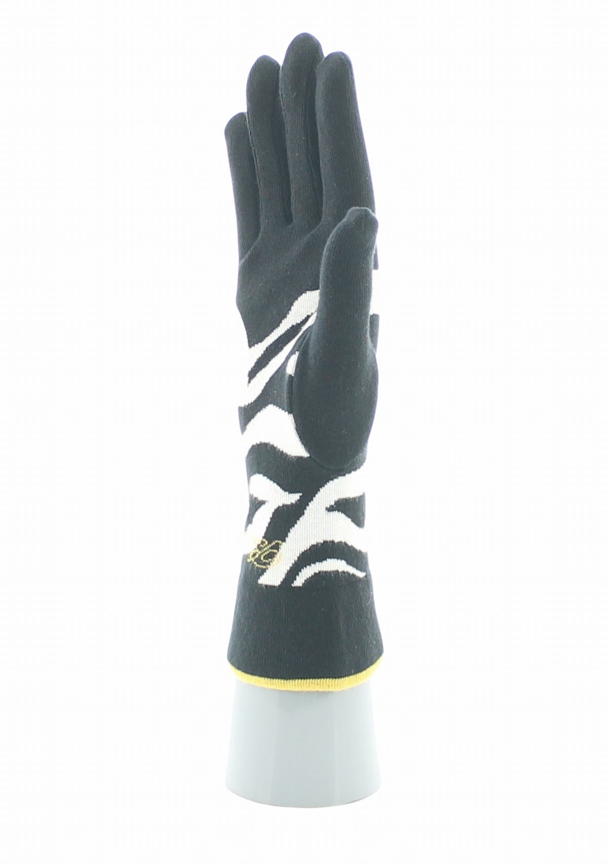 Gants coton femme Berthe Zèbre NOIR/BLANC