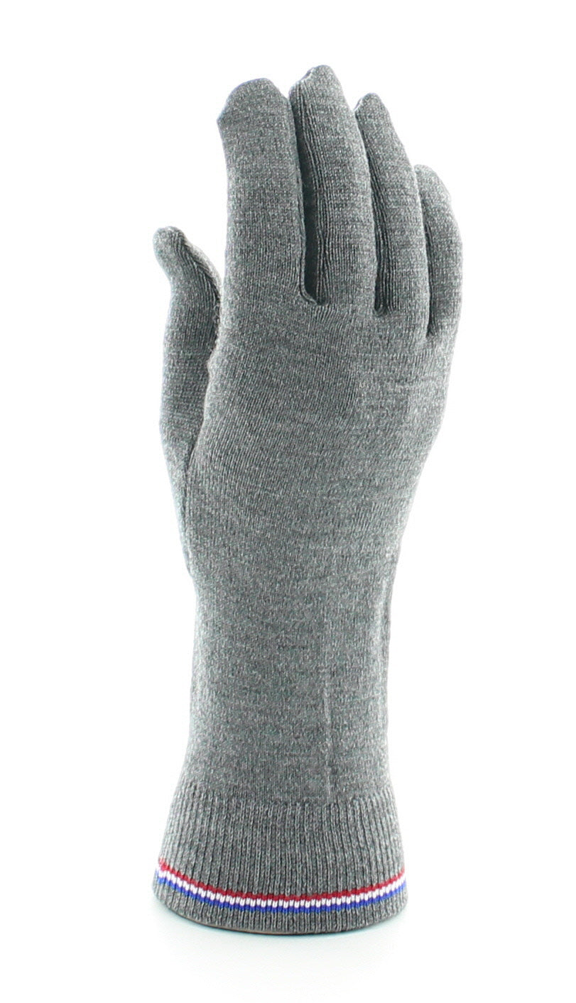 Gants en Laine Peignée mélangée GRIS