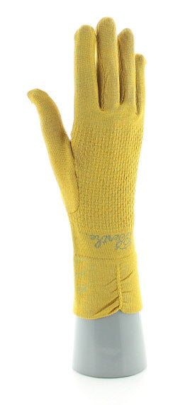 Gants en soie jaune JAUNE