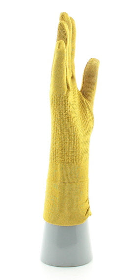 Gants en soie jaune JAUNE