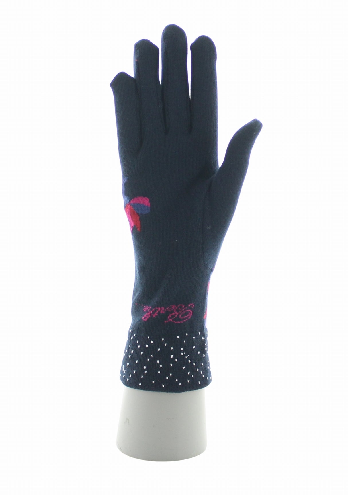 Gants femme coton Berthe Le Paon MARINE