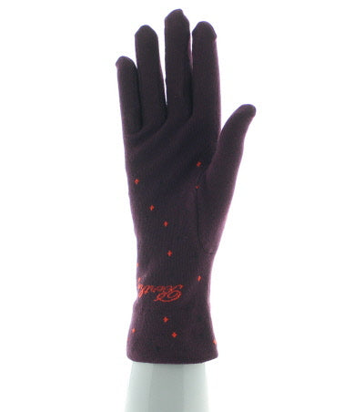 Gants femme coton couleurs d'automne BORDEAUX