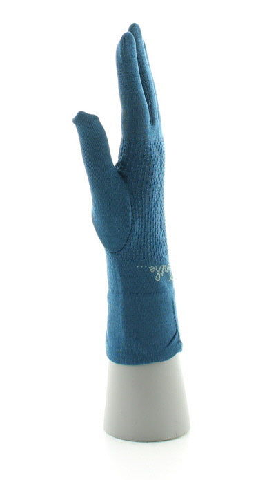 Gants femme soie bleu minuit BLEU MINUIT