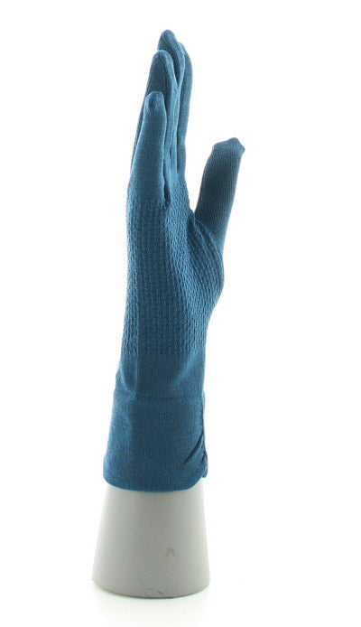 Gants femme soie bleu minuit BLEU MINUIT